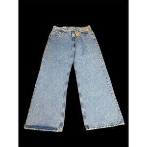 Levi's SUPER LOW LOOSE STRAIGHT LEG LIGHT BLUE JEANS ALL TAGS 31x32